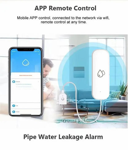 Tuya Smart WIFI Water Leakage Sensor Alarm Water Level Detector Flood Leakage Sensor APP Remote Control Security Alarm System