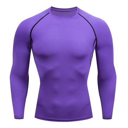 Camiseta deportiva de alta calidad para hombre, para fitness, MMA, gimnasio, trote, compresión, transpirable, antierupciones, integral, Dry Fit