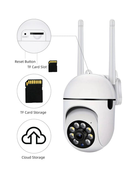 Cámara IP PTZ para el hogar con WiFi de 3 MP de JOOAN, cámara de vigilancia inalámbrica con audio nocturno a color, cámara de seguridad CCTV con seguimiento automático