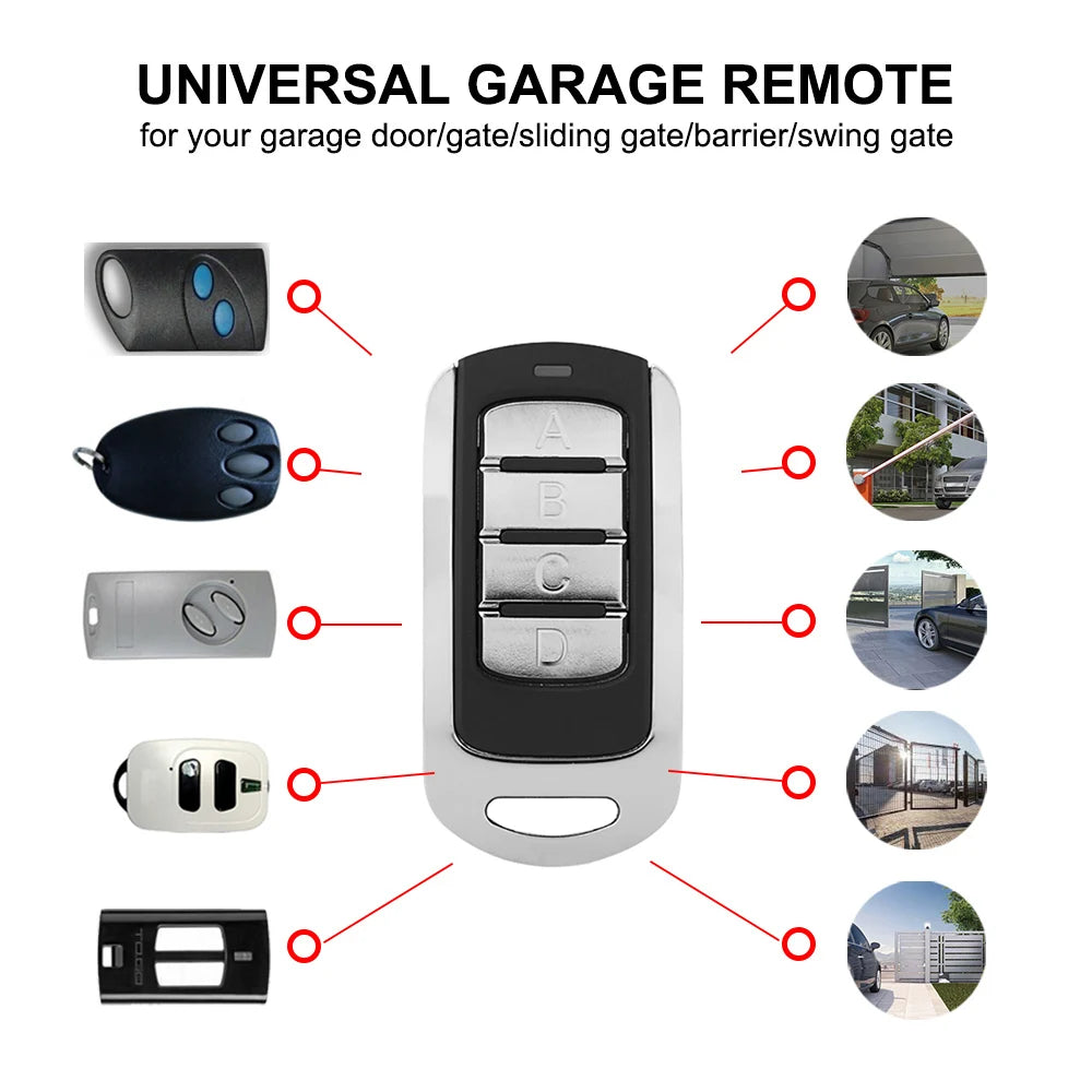 Multi Frequency 280-900MHZ Garage Door Remote Control Copy Duplicator 433mhz 868mhz Garage Remote Multi Brand Remote Control