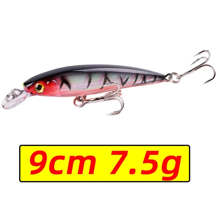 1PCS Laser Minnow Fishing Lure 11CM 13G pesca hooks fish wobbler tackle crankbait artificial japan hard bait swimbait