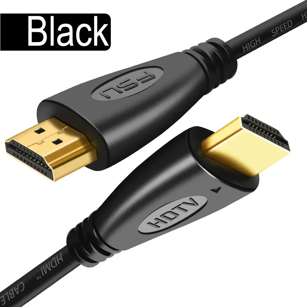 FSU HDMI-compatible Cable Video Cables Gold Plated 1.4 4K 1080P 3D Cable for HDTV Splitter Switcher 0.5m 1m 1.5m 2m 3m 5m 10m