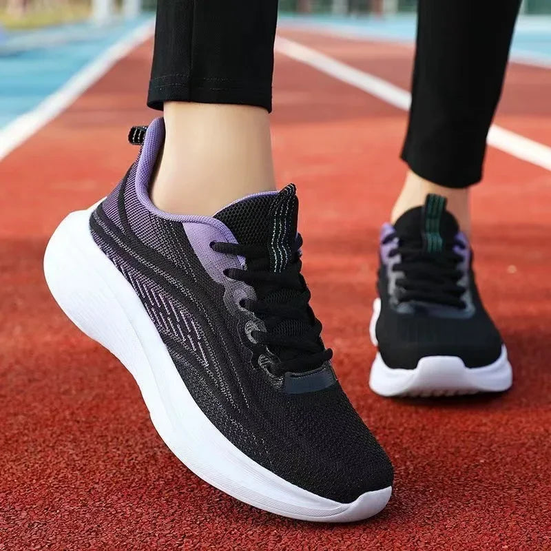 Zapatillas deportivas informales para correr, de verano, antideslizantes, para senderismo, de malla, transpirables, para mujer, tendencia 2024, para parejas