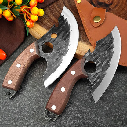 Forging Small Kitchen Knives Boning Knife Ring Knife Kitchen Cleaver Small Machete Knife for Killing Fish Slicing Knife