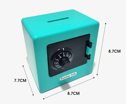 Mini Bank Money Box Retro Atm Rotating Password Cash Coins Saving Box Bank Safe Box Automatic Deposit Banknote Christmas Gift