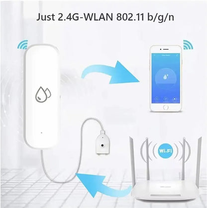 Tuya Smart WIFI Water Leakage Sensor Alarm Water Level Detector Flood Leakage Sensor APP Remote Control Security Alarm System