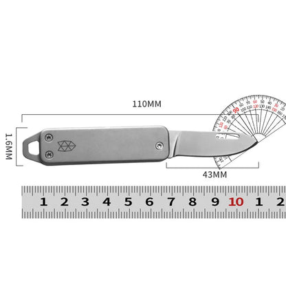 Folding Sharp Outdoor Multi Functional Stainless Steel Mini Home Knife Portable Keychain Fruit Knife Open Box Portable