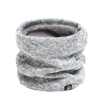 Unisex Solid Cashmere Plush Warm Winter Ring Scarf Women Men Knitted Full Face Mask Snood Neck Scarves Bufanda Thick Muffler New