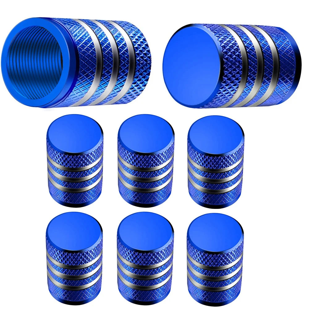 8Pc Tire Valve Caps Tyre Rim Stem Cover Dust Proof Auto Wheel Cap Aluminum Alloy Nipple Caps for Cars and Motorcycles Bikes