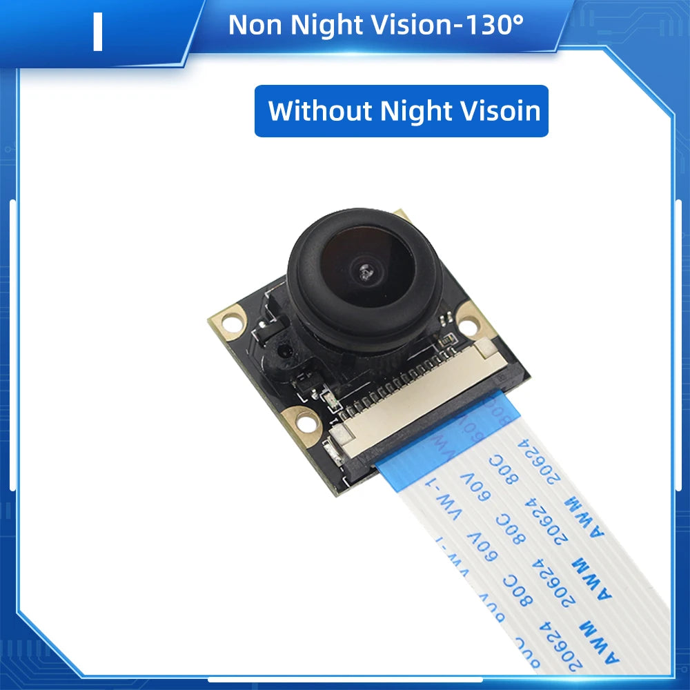 Raspberry Pi 4 Camera 5MP Night Vision 1080P Optional Wide Angle Fisheye IR-CUT Camera FF AF for Raspberry Pi 4B 3B+ 3B Zero