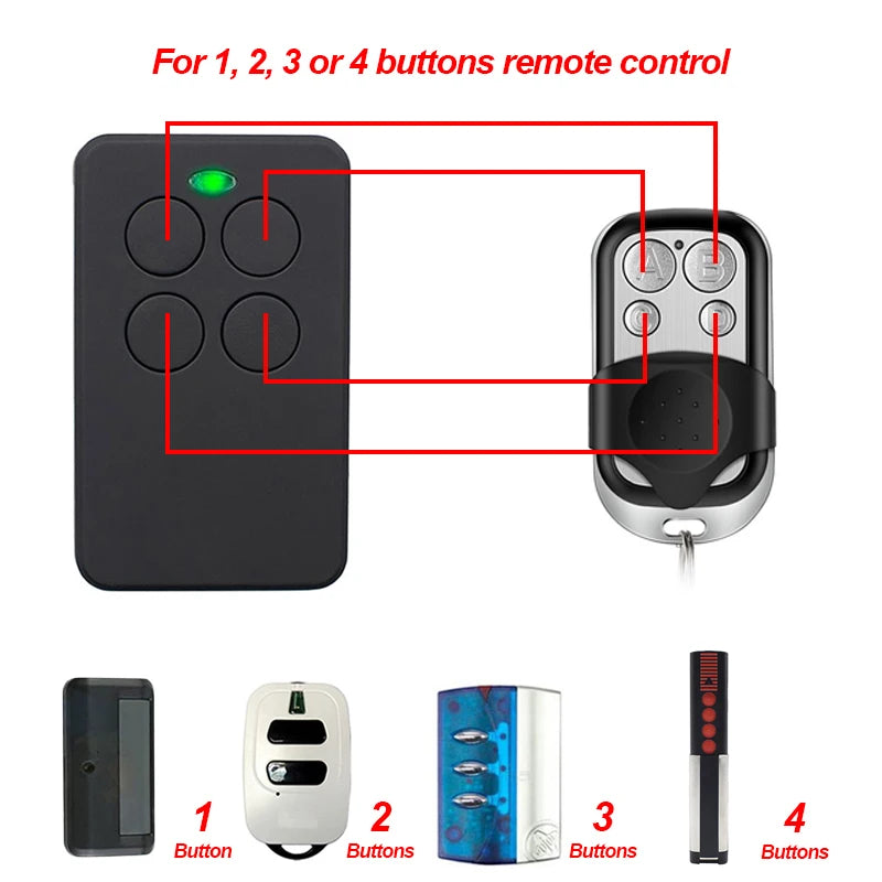 Multi Frequency 280-900MHZ Garage Door Remote Control Copy Duplicator 433mhz 868mhz Garage Remote Multi Brand Remote Control