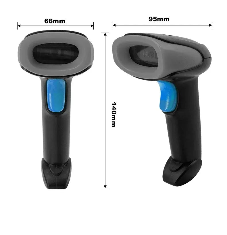 U20 1D/2D Supermarket Barcode Reader USB Wired Handheld Warehouse Bar Code QR Code Scanner CMOS Image High-speed Decoding