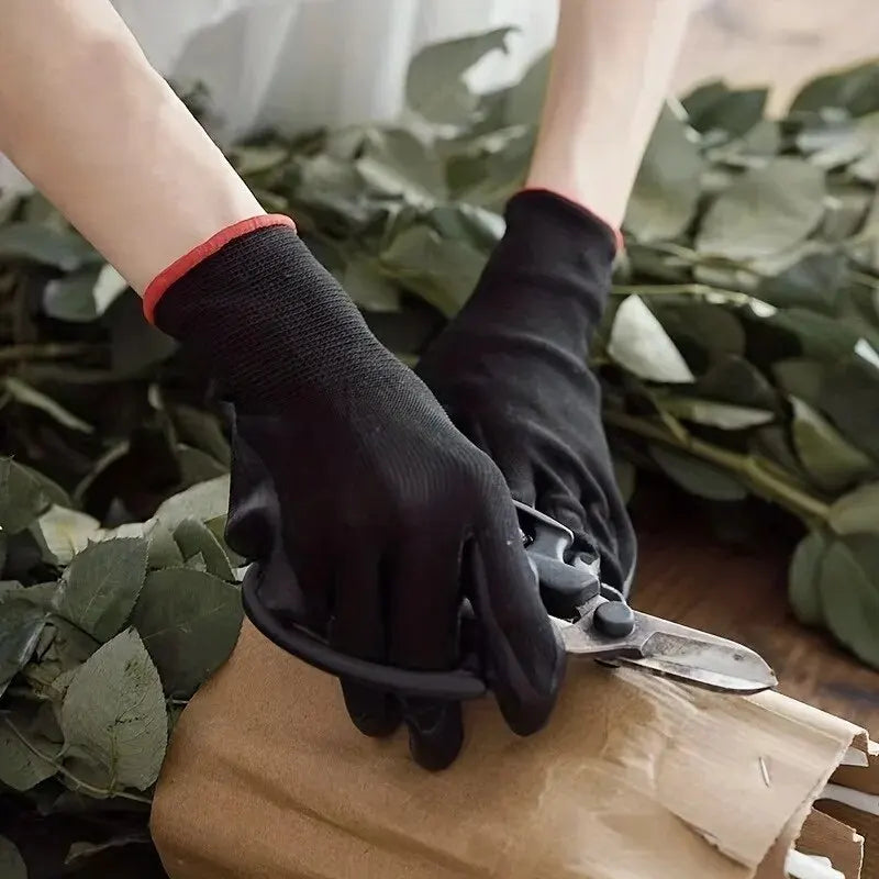 10 pares de guantes de seguridad duraderos: antideslizantes, resistentes al desgaste, con protección ESD para jardinería y carpintería