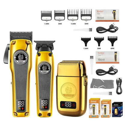 Kemei Hair Clipper or Blade KM-1825 KM-1855 KM-TX3 Professional Cordless Beard Trimmer Men Electric Shaver Hair Trimmer Set