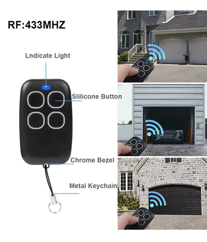 Garage Door Remote Control Duplicator 286MHz-868MHz Multi-Frequency Code Grabber Clone Gate Key Fob Command Hand Transmitter