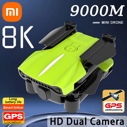 Xiaomi Mini K10 Drone 8K HD Cámara FPV RC Drones Profesional RTF Quadopter Drone plegable para evitar obstáculos WiFi Juguete de regalo 9000M