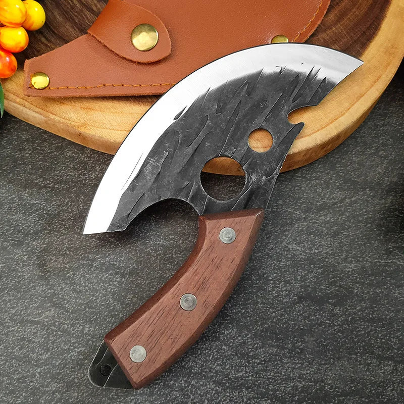 Forging Small Kitchen Knives Boning Knife Ring Knife Kitchen Cleaver Small Machete Knife for Killing Fish Slicing Knife