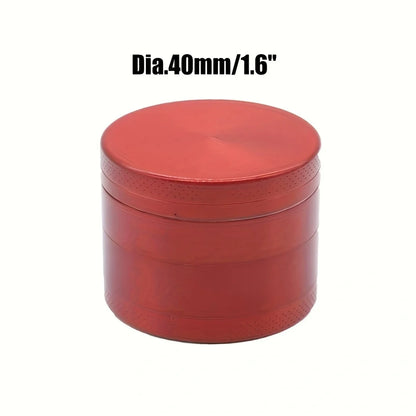 1.6/2inch Metal Herb Grinder 4-Layers Spice Nut Crusher Mortar Mill Grass Raw Tobacco Grinder Smoking Accessories Kitchen Tool