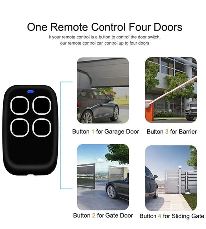 Garage Door Remote Control Duplicator 286MHz-868MHz Multi-Frequency Code Grabber Clone Gate Key Fob Command Hand Transmitter