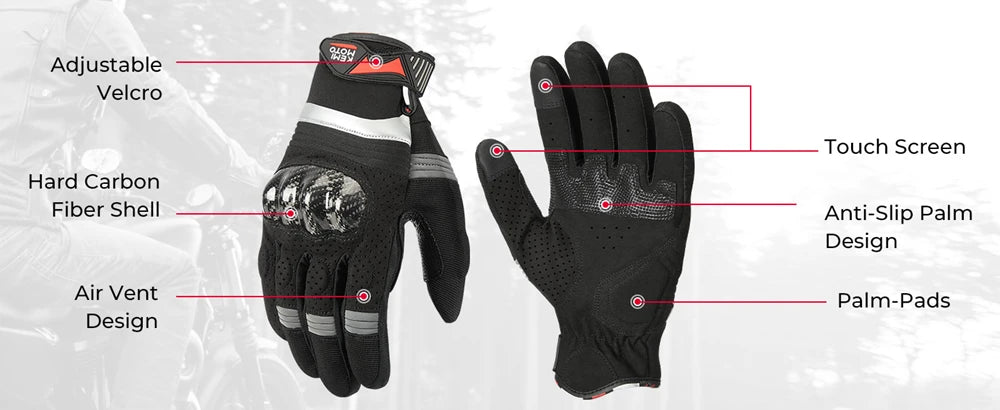 Guantes de motocicleta CE, guantes de verano para montar a caballo, guantes tácticos de pantalla táctil con nudillos duros para motocross, ATV, UTV