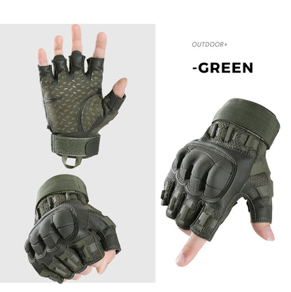 Guantes tácticos con pantalla táctil y carcasa rígida para caza al aire libre, airsoft, combate, tiro, senderismo, ciclismo, deportes, cuero sintético, equipo antideslizante