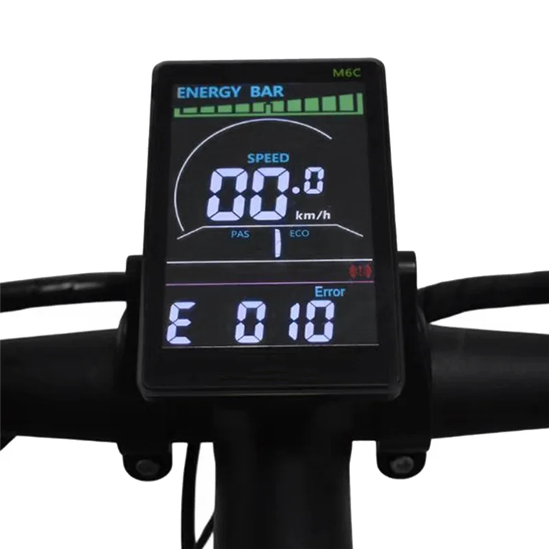 M6C Electric Bike LCD Display Meter 24V-60V E Scooter LCD Panel Color Screen with USB for Mountain Electric Bike(5PIN)