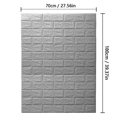 DIY 3D Wall Sticker Wallpaper Roll Self Adhesive Foam Brick Soft Kitchen Room Wall Decor Wall Panels Background Wall Decoration