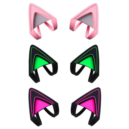 1 par de orejas de gato de 3 colores para auriculares RAZER Kraken V2 special / Kraken 2019 / Kraken TE / 7.1 V2, para bricolaje del cliente