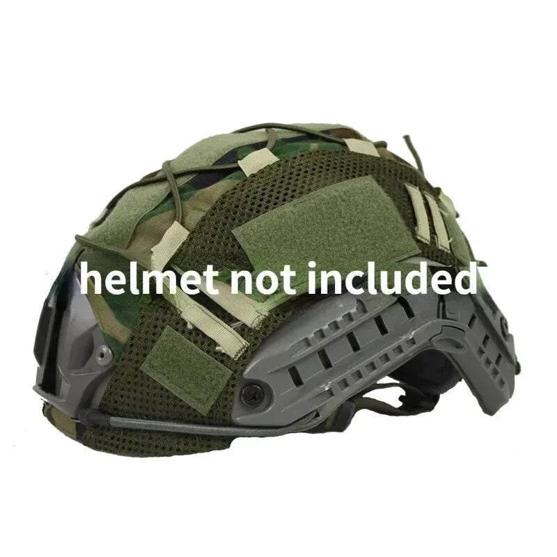 1 funda para casco FAST para casco Fast MH PJ BJ, funda para casco de paintball Airsoft, accesorios, red para ciclismo