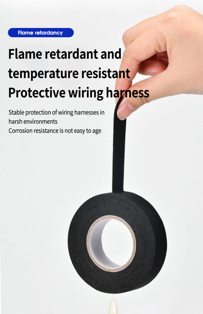 Electrical Tape Heat Resistant Harness Tape Insulation Automotive Fabric Cloth Tape Waterproof Noise Resistance Adhesives Tape