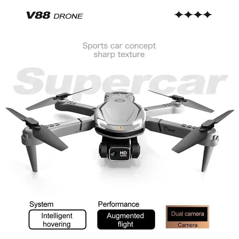 Dron Xiaomi V88 8K de alta definición con cámara dual, antivibración, cámara 4K, evitación de obstáculos inteligente, profesional, 15000 m