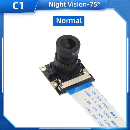 Raspberry Pi 4 Camera 5MP Night Vision 1080P Optional Wide Angle Fisheye IR-CUT Camera FF AF for Raspberry Pi 4B 3B+ 3B Zero