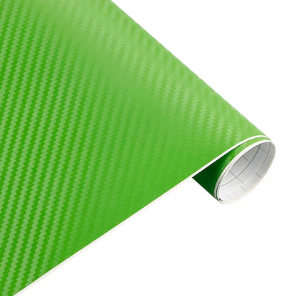 Película de vinilo de fibra de carbono 3D de 30 x 127 cm, pegatinas para coche, impermeables, para estilizar el coche, accesorios para coche y motocicleta