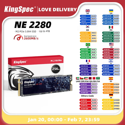 KingSpec M2 SSD NVMe 256GB 512GB 1TB 128GB M.2 NMVe 2280 PCIe 3.0 Hard Disk Internal Solid State Drive for Laptop Desktop