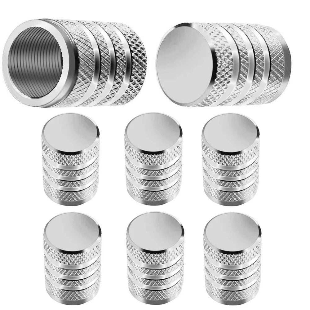 8Pc Tire Valve Caps Tyre Rim Stem Cover Dust Proof Auto Wheel Cap Aluminum Alloy Nipple Caps for Cars and Motorcycles Bikes