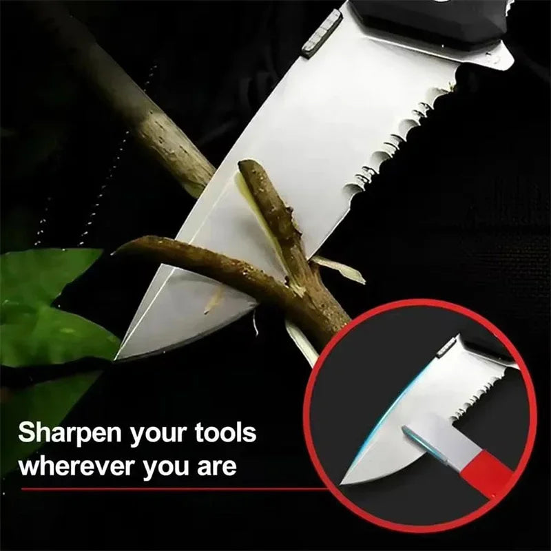 "precision Edge" Professional Kitchen Knife Sharpener Tungsten Diamond Ceramic Sharpening Stone For All Blades Garden Scissors