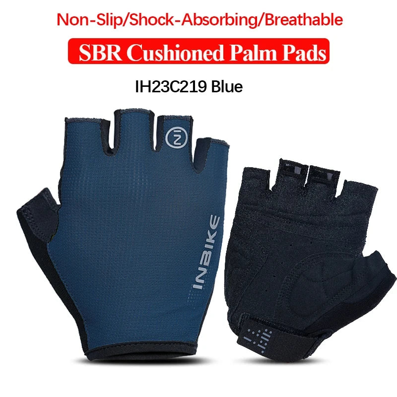 INBIKE Shockproof GEL Pad Cycling Gloves Half Finger Sport Gloves Men Women Summer Bicycle Gym Fitness Gloves MTB Gloves IF239