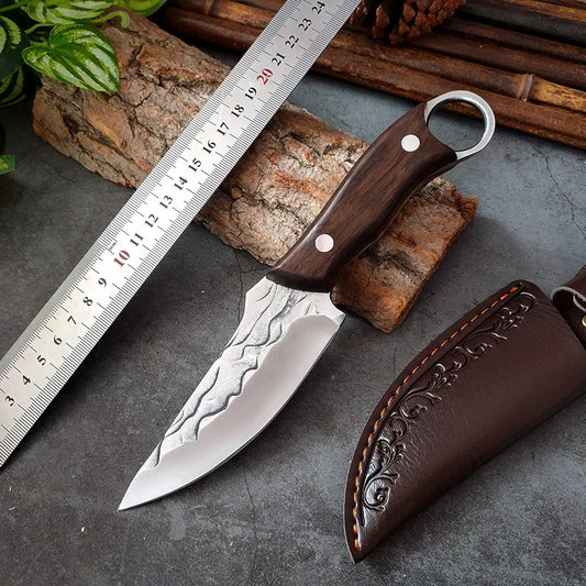 Afilador de huesos forjado a mano, mango de cuchillo para deshuesar, cuchillo pequeño para carne, afilado, duradero, práctico, cuchillo pequeño para cortar carne y fruta