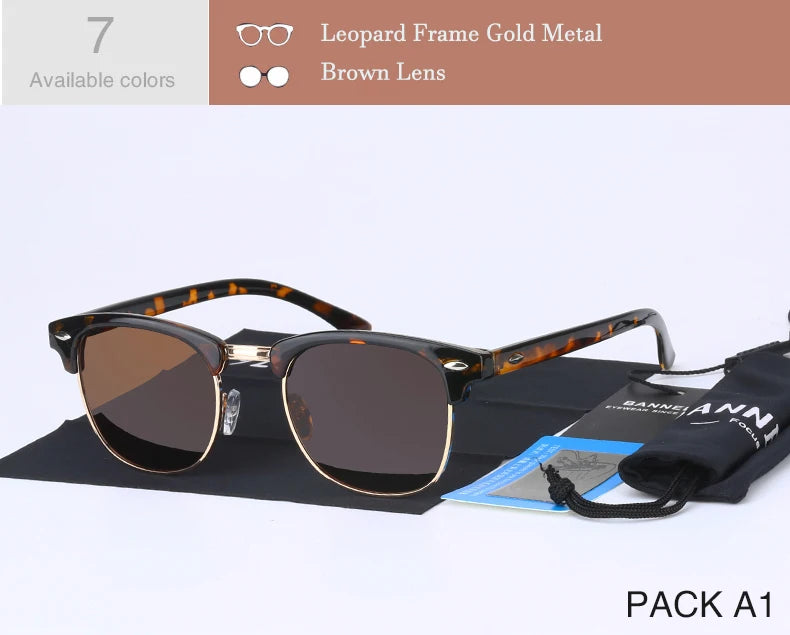 Gafas de sol polarizadas UV400 HD para hombre y mujer, gafas de sol clásicas de marca retro a la moda, gafas de sol con revestimiento para conducir, gafas de sol masculinas