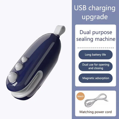 Xiaomi Sealer Food Bag Portable Plastic Bags Sealing Machine Thermoplastic Bag Sealants Handheld Food Packaging Heat Sealer Home