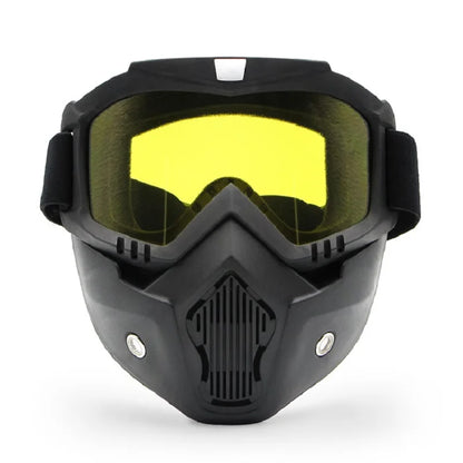 Dustproof Motocross Glasses Adjustable Motorcycle Goggles Breathable Full Face Protective Motorbike Dirt Bike Off-road Mask