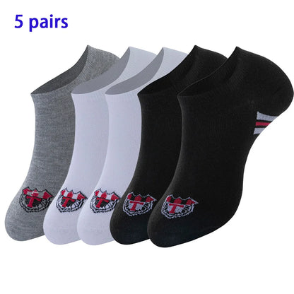 8 pares de calcetines náuticos para mujer y hombre, de corte bajo, invisibles, antideslizantes, de silicona, para verano, calcetines invisibles hasta el tobillo, de color sólido, informales, transpirables