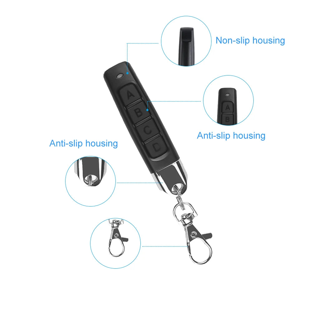 433MHZ 433.92mhz Remote Control Garage Gate Door Opener Remote Control Duplicator Clone Learning Rolling Code Car Key