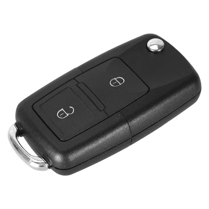 KEYYOU 2 Buttons Remote Flip Folding Car Key Shell for VW Volkswagen MK4 Bora Golf 4 5 6 Passat Polo Bora Touran