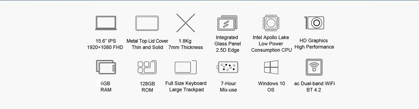 Teclast F15S laptop, 15,6 inch, 6GB/8GB RAM, 128GB ROM, Celeron J3455/N4020/N3350, Windows 10 OS, 1920x1080 IPS, UHD 500 GPU, Dual Wifi