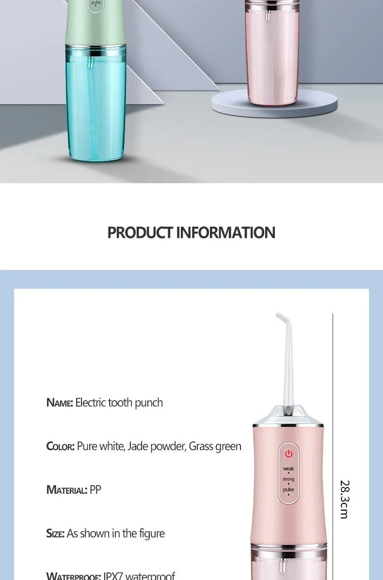 Xiaomi MIJIA Smart Electric Oral Irrigator Water Flosser USB Charging 4 Jets 3 Modes Water Jet Irrigator Dental Teeth Cleaner