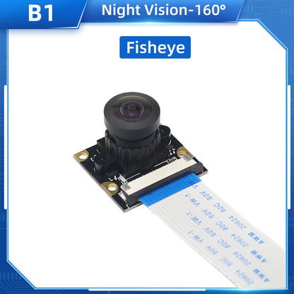 Raspberry Pi 4 Camera 5MP Night Vision 1080P Optional Wide Angle Fisheye IR-CUT Camera FF AF for Raspberry Pi 4B 3B+ 3B Zero