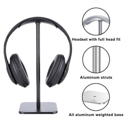 Aluminium Alloy Wireless Earphone Holder Head Mounted Earphone Hanger Can Store for Apple Airpods Max Razer Sony Earphone Stand