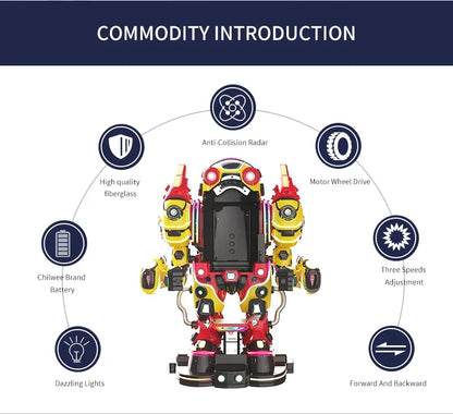 Future Warrior Robot Square Park stalls children's parent-child electric bike amusement equipment