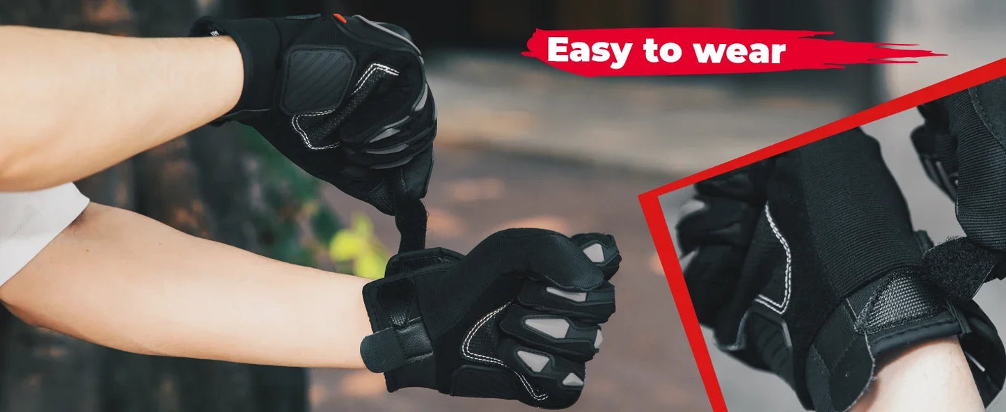 Guantes de verano para motocicleta, guantes de conducción CE 1KP, guantes de nudillos duros con pantalla táctil, guantes tácticos para motocicleta, para motocross, ATV, UTV